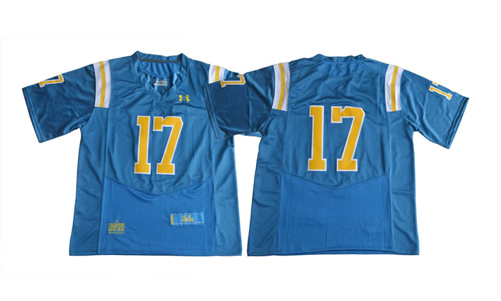UCLA Bruins #17 Brett Hundley Blue College Football Jerseys